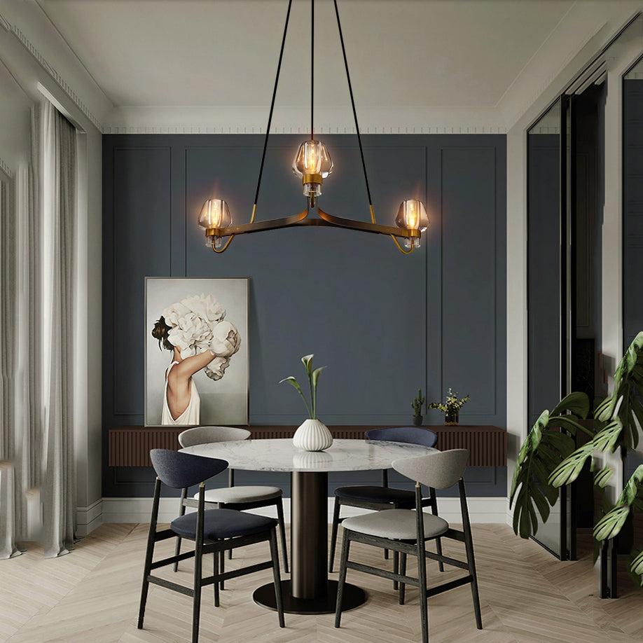 Letitia Crystal Chandelier 3 Light - Blushlighting