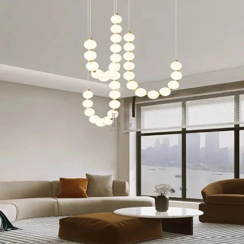 Lexi Modern Acrylic Orb Chandelier - Warm white 3000KBlushlighting