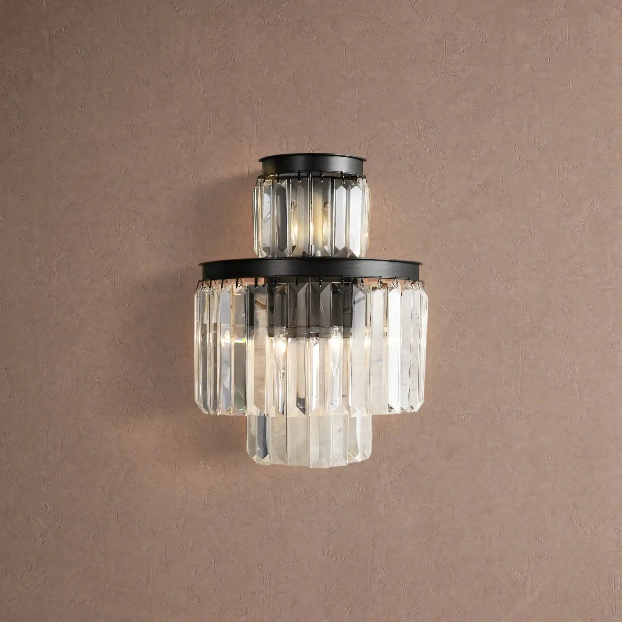 Leyland 3-Light Wall Sconce - BlackBlushlighting