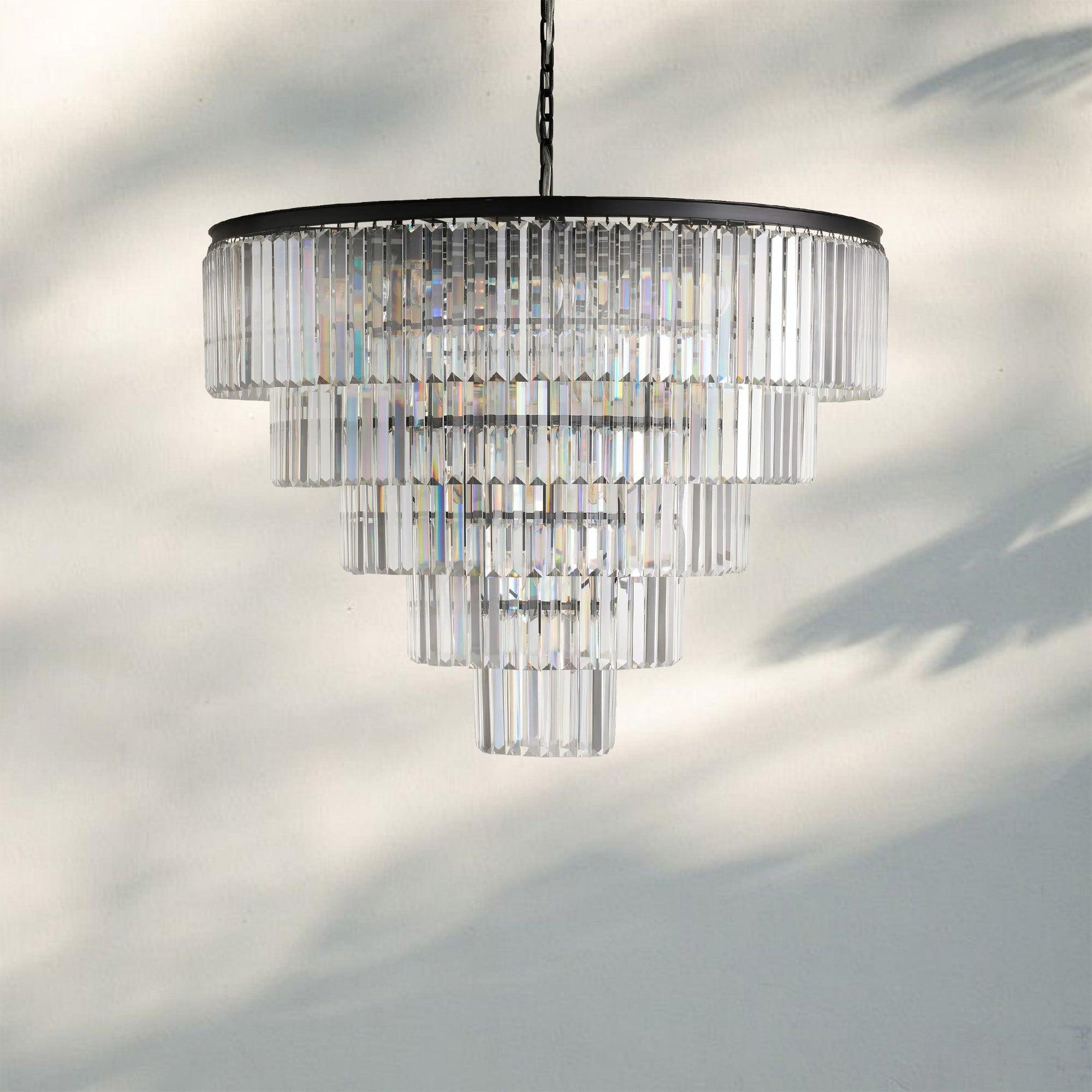 Leyland Tiered Round Chandelier - 7 - Tier 60″ WBronzeBlushlighting