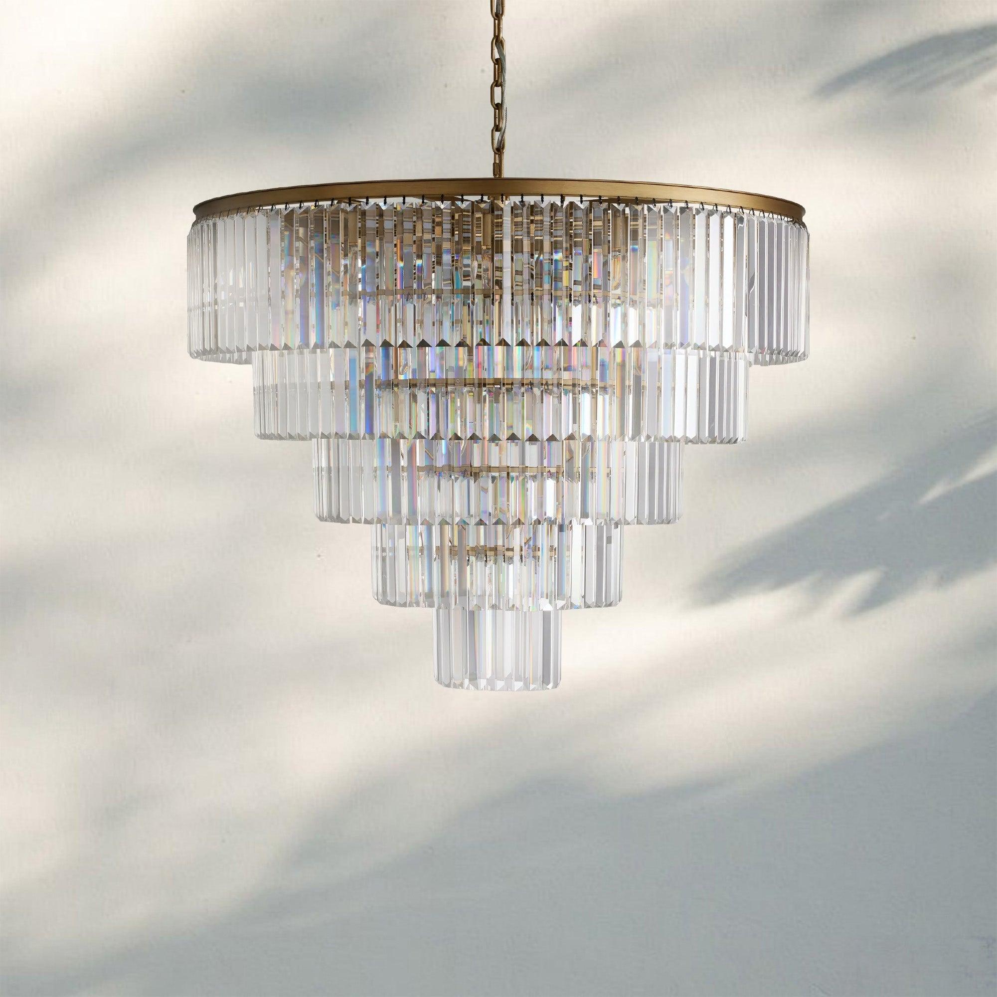 Leyland Tiered Round Chandelier - 7 - Tier 60″ WBronzeBlushlighting