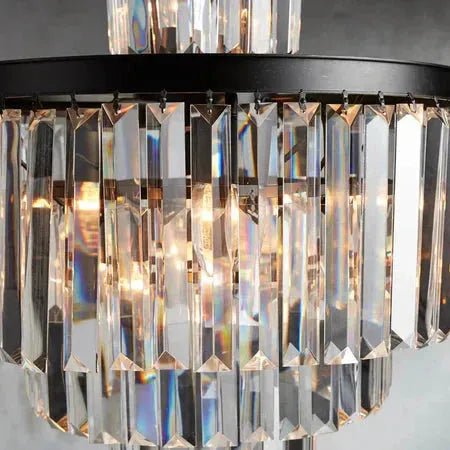 Leyland Tiered Round Chandelier Lighting - 22 - Light 32.5''Matte BlackBlushlighting