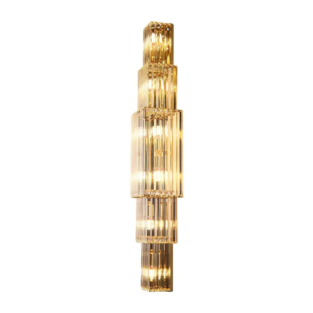 Light Luxury Crystal Layered Wall Lamp - Dia 7.9″(20cm) x H 31.5″(80cm)Blushlighting