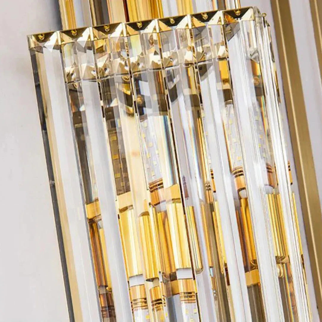 Light Luxury Crystal Layered Wall Lamp - Blushlighting