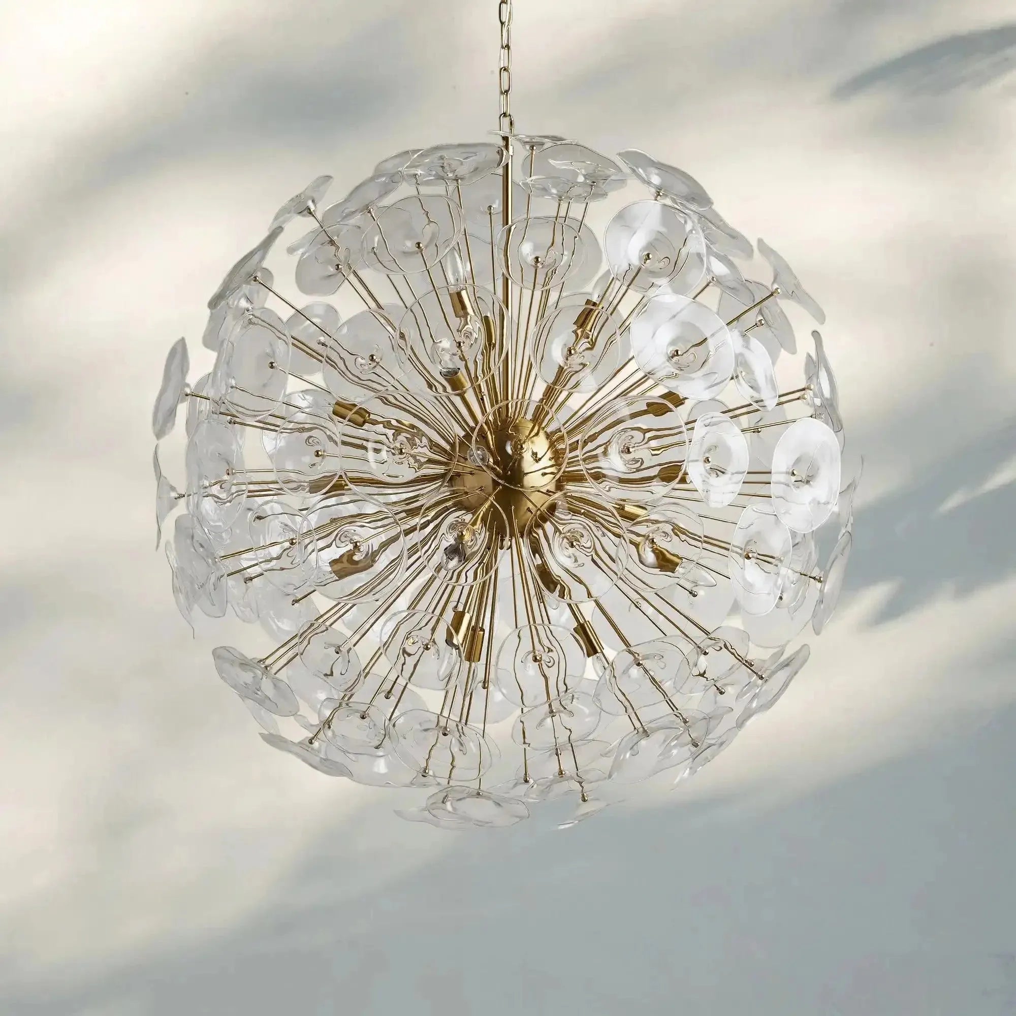 Lily Round Chandelier 8/10/19 Light - 10 - LightBrassBlushlighting