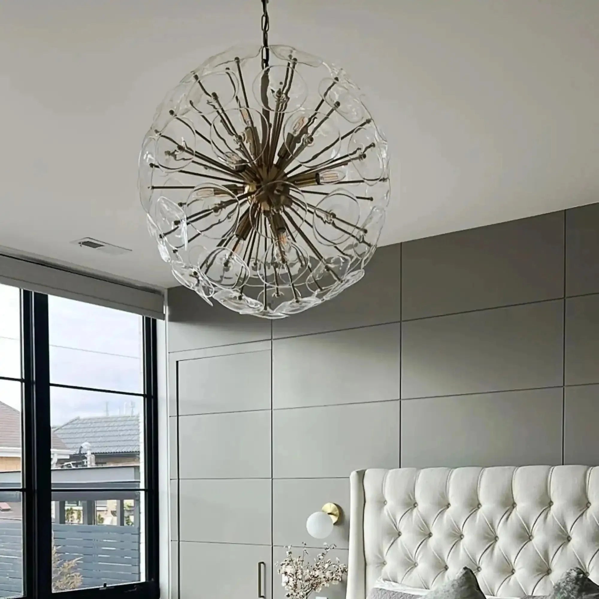 Lily Round Chandelier 8/10/19 Light - 10 - LightBrassBlushlighting