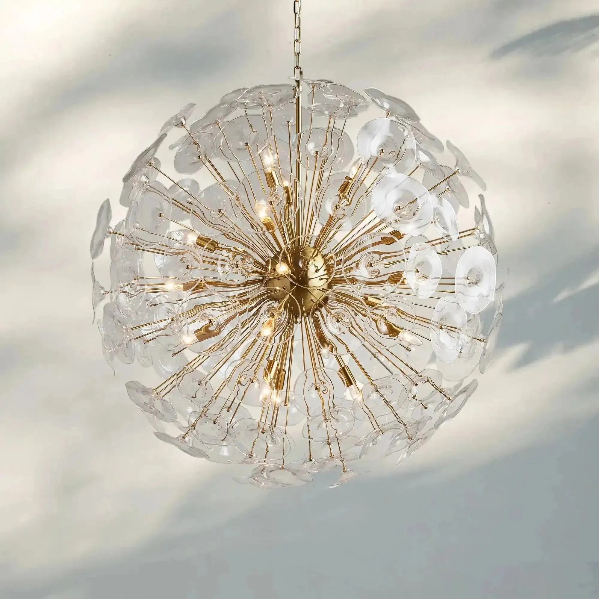 Lily Round Chandelier 8/10/19 Light - 19 - LightBrassBlushlighting