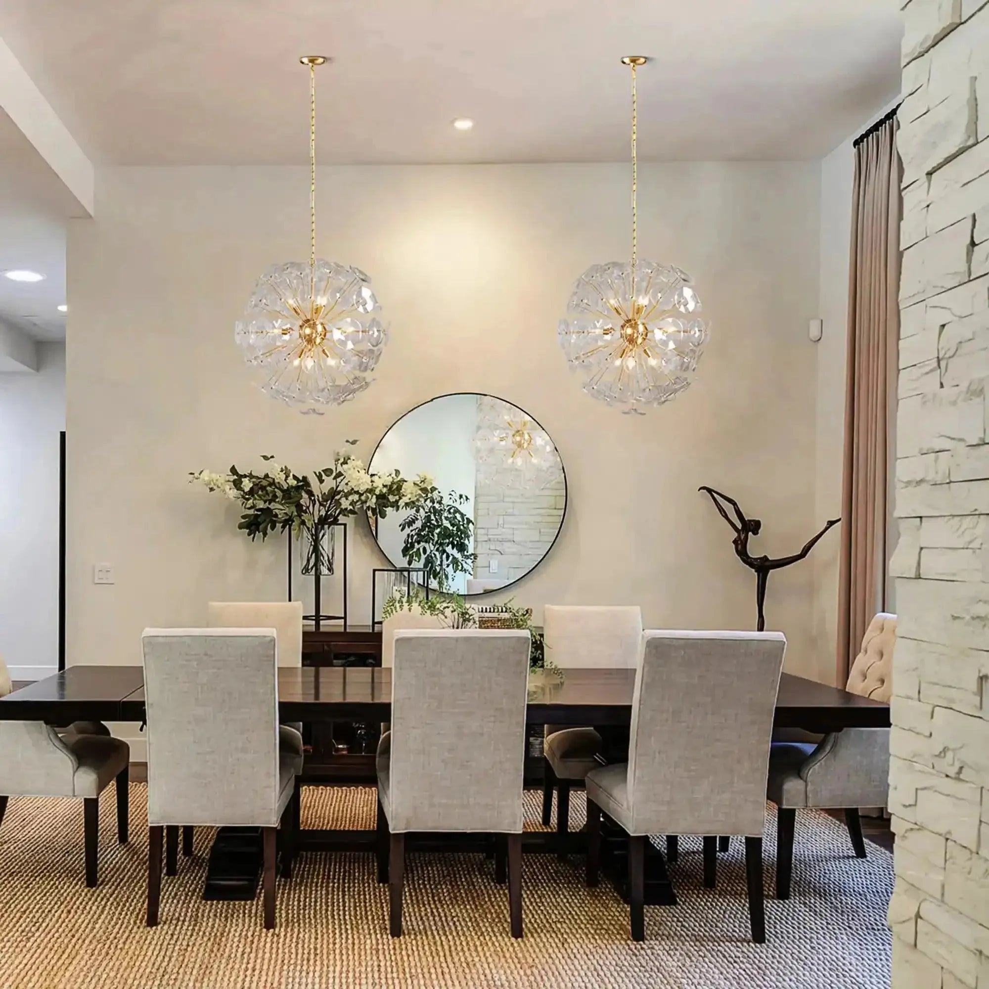 Lily Round Chandelier 8/10/19 Light - 10 - LightBrassBlushlighting