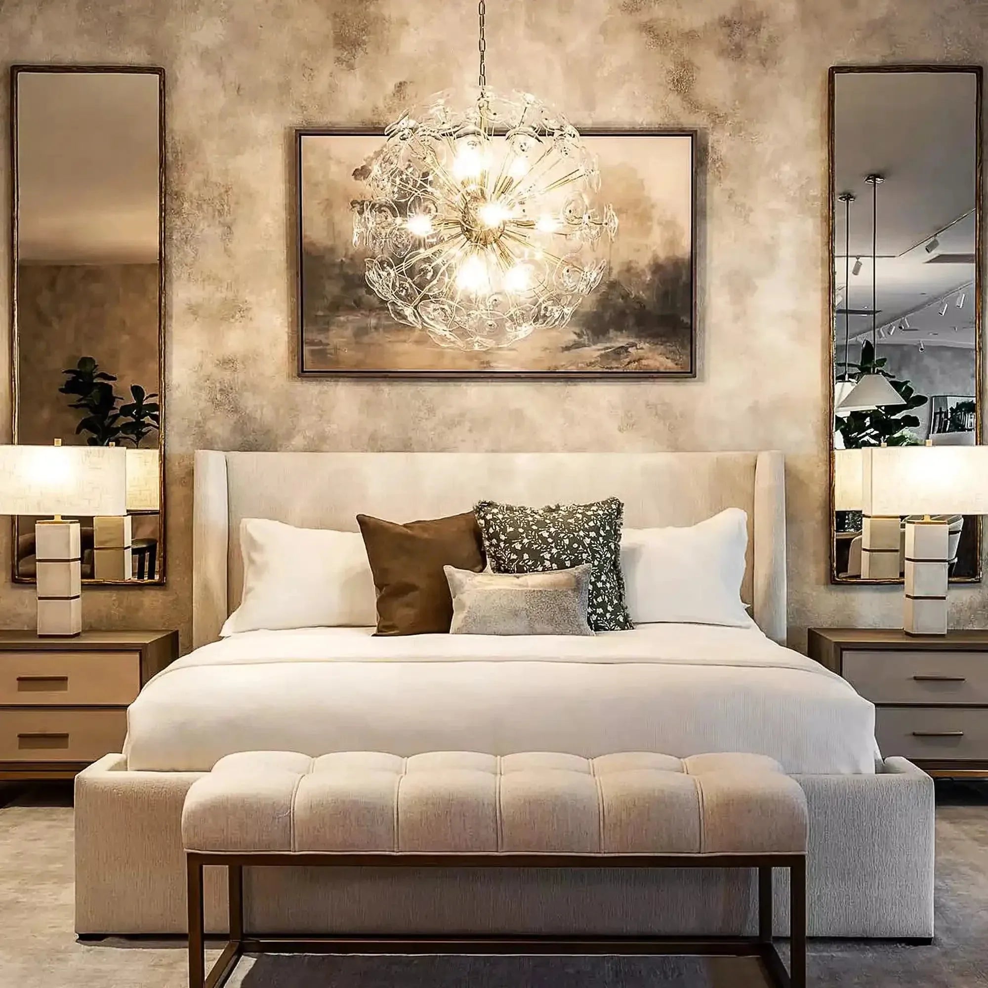 Lily Round Chandelier 8/10/19 Light - Blushlighting