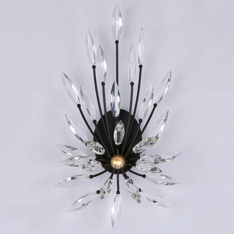Lily Starburst Crystal Sputnik Wall Sconce - Blushlighting