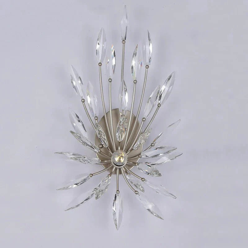 Lily Starburst Crystal Sputnik Wall Sconce - Blushlighting