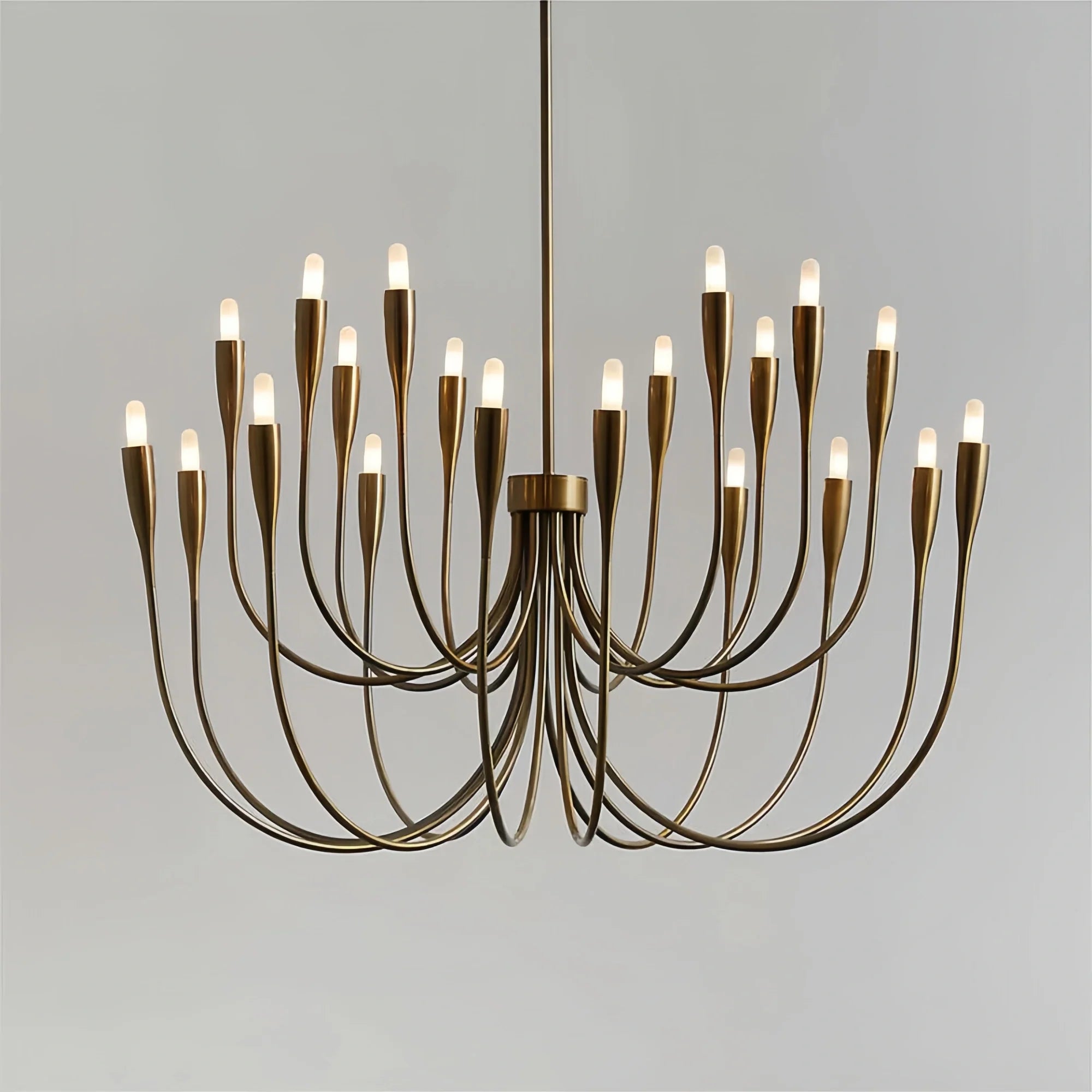 Liona Large Brass Candelabra Chandelier Light-