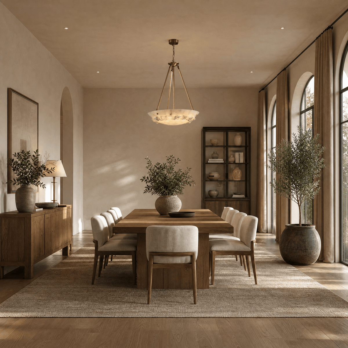 Lithmora Modern Brass Alabaster Pendant Light - D400Blushlighting