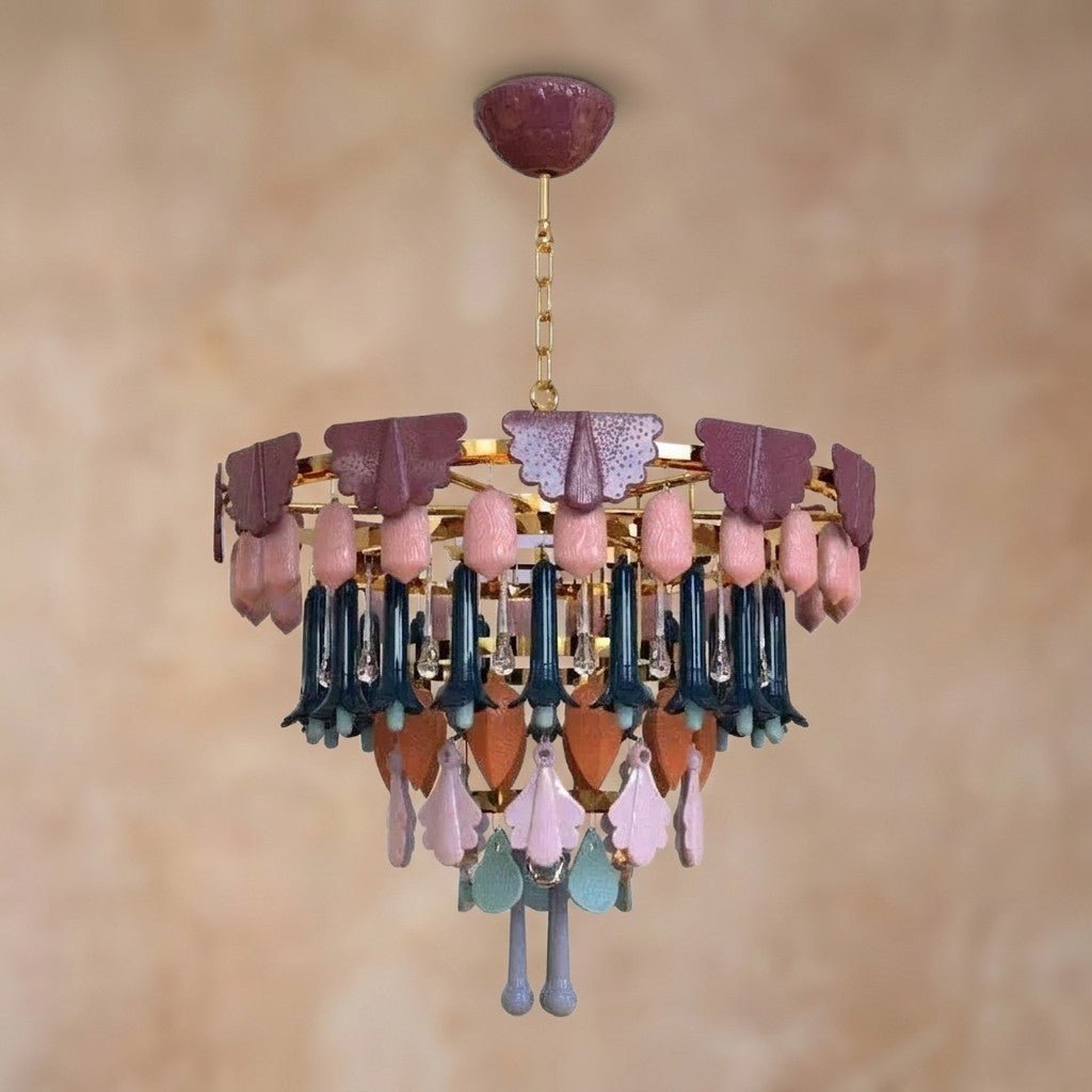 Lladro Seasons Chandelier - FallSmallBlushlighting