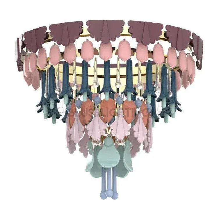 Lladro Seasons Chandelier - SunriseSmallBlushlighting