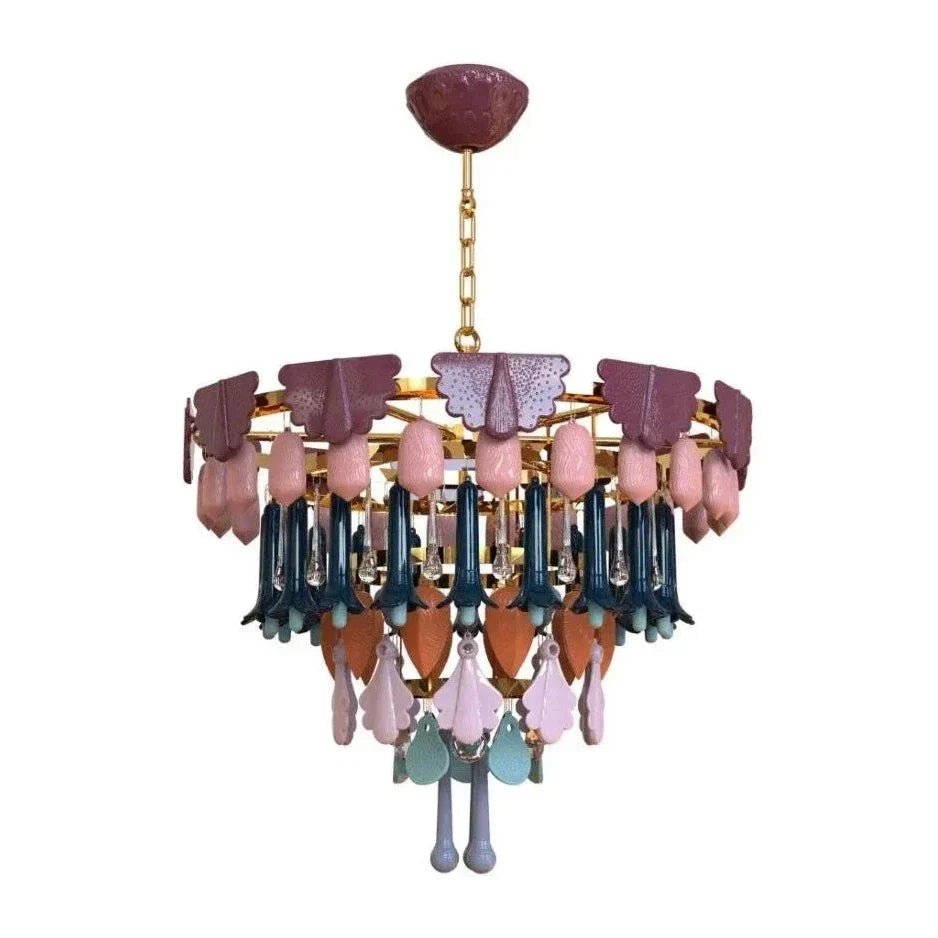 Lladro Seasons Chandelier - FallSmallBlushlighting