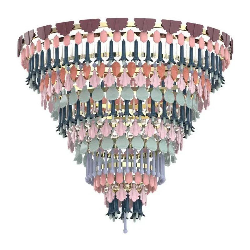 Lladro Seasons Chandelier - FallLargeBlushlighting