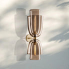 Blum Glass Cloche Grand Sconce-Amber-Brass-Blushlighting