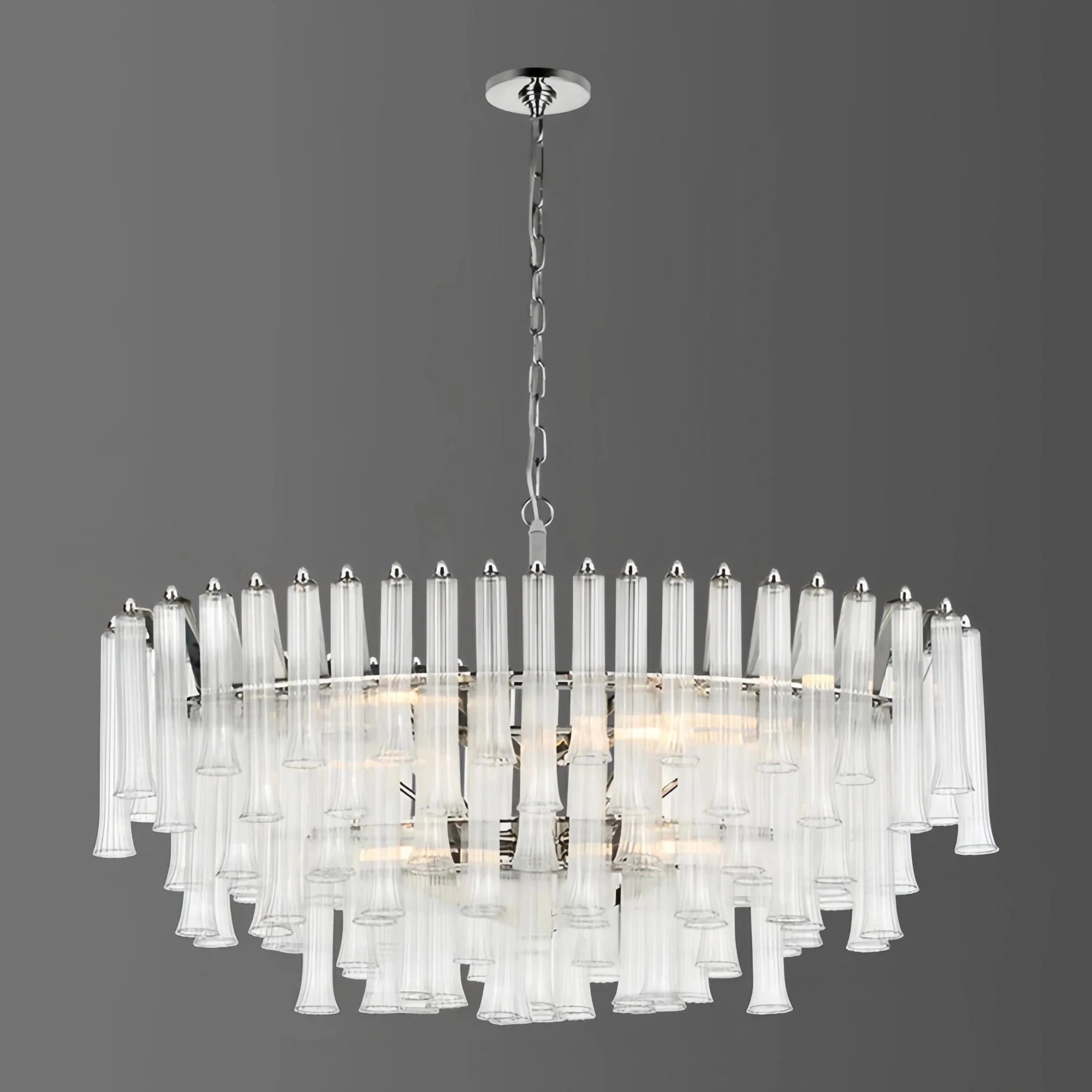 Lorelei X - Large Oval Round Chandelier - Blushlighting