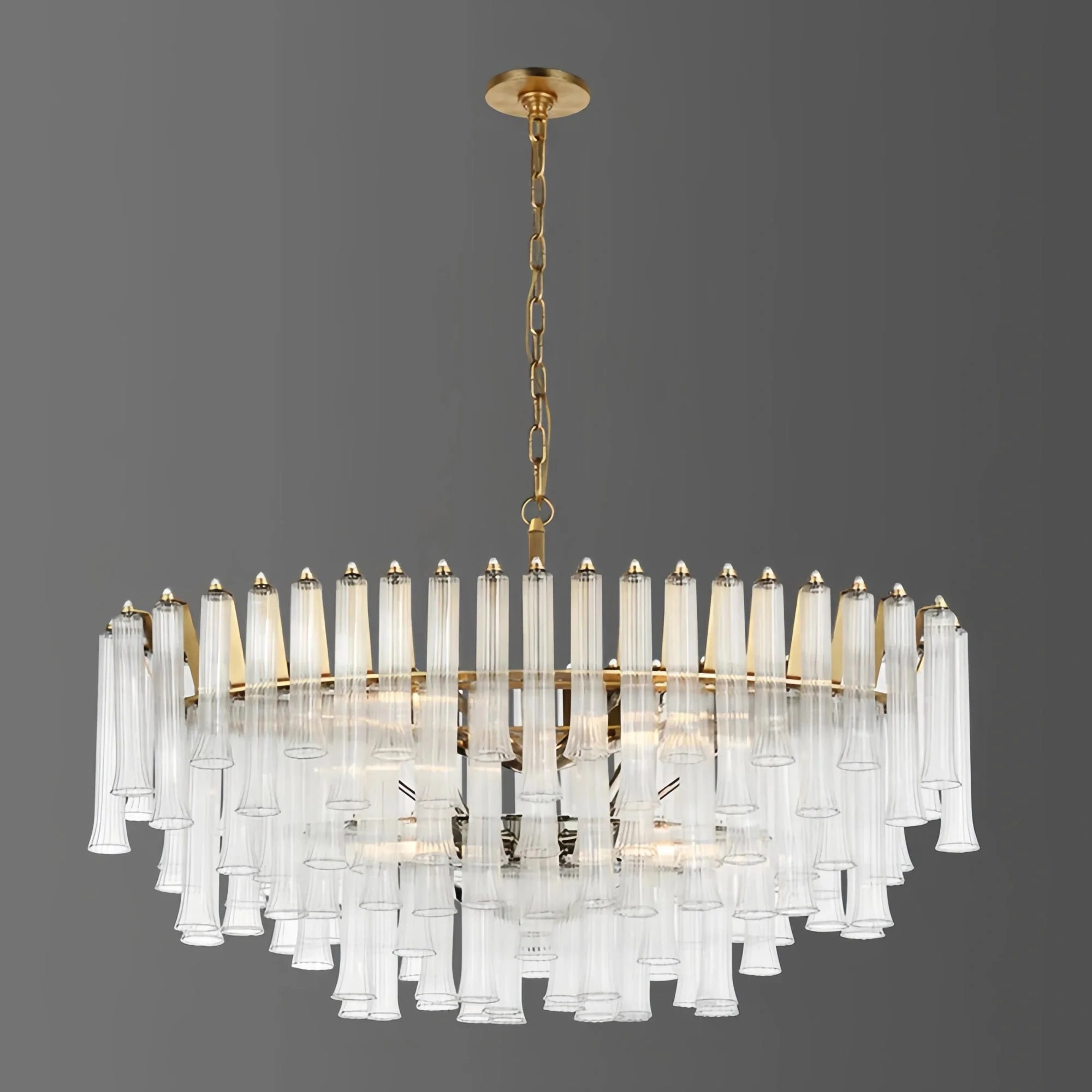 Lorelei X - Large Oval Round Chandelier - Blushlighting