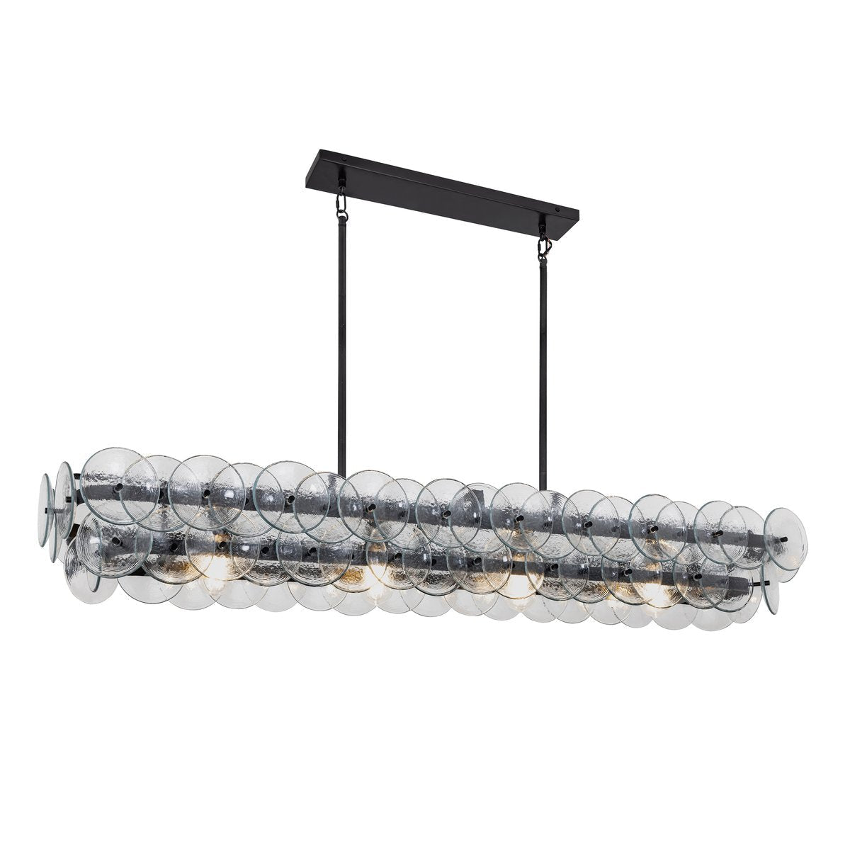 Loren Linear Chandelier - L 54" x W 14" x H 8"ClearBronzeBlushlighting