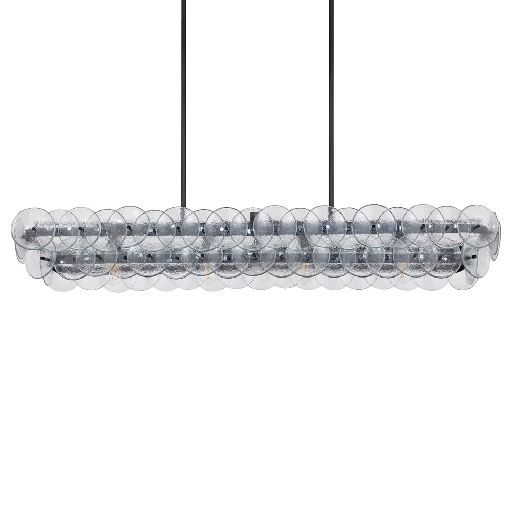 Loren Linear Chandelier - L 54" x W 14" x H 8"ClearBrassBlushlighting
