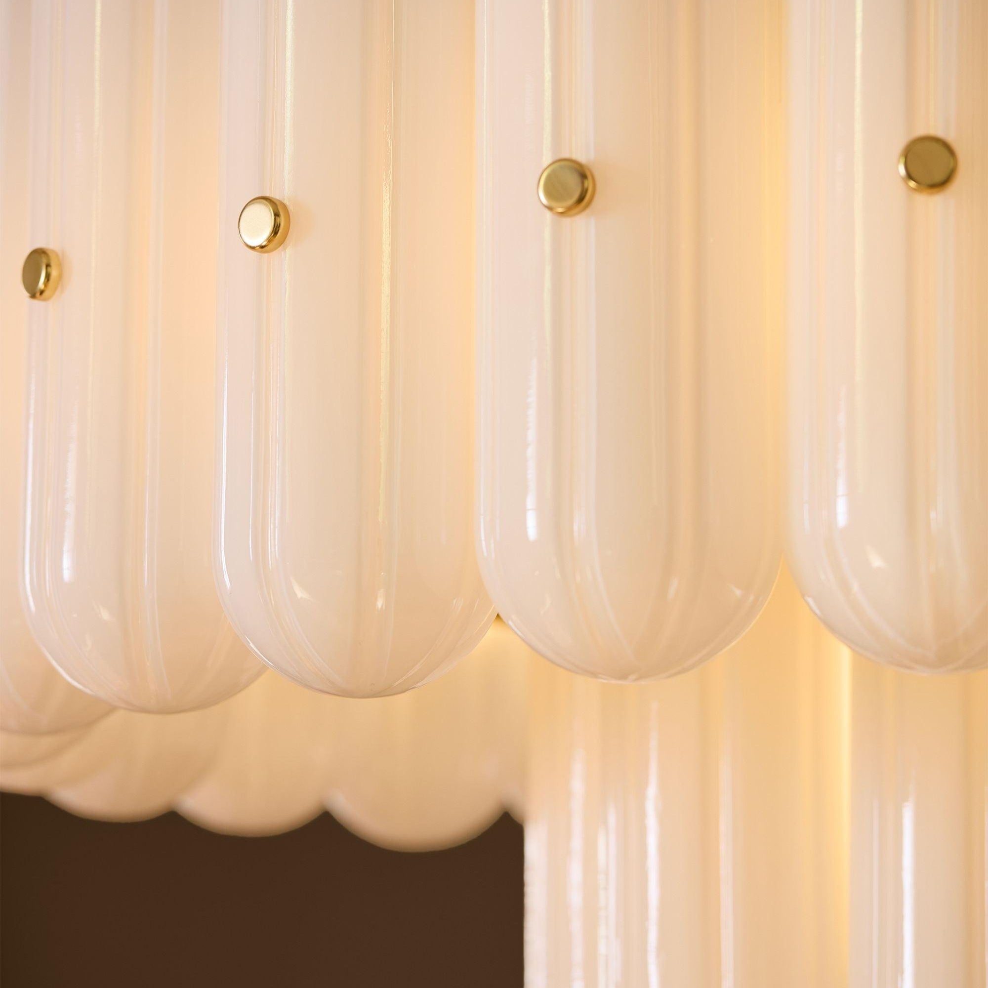 Lorna LED Double Tier Chandelier 25" 35" 46"-Chandelier-Blushlighting-Blushlighting