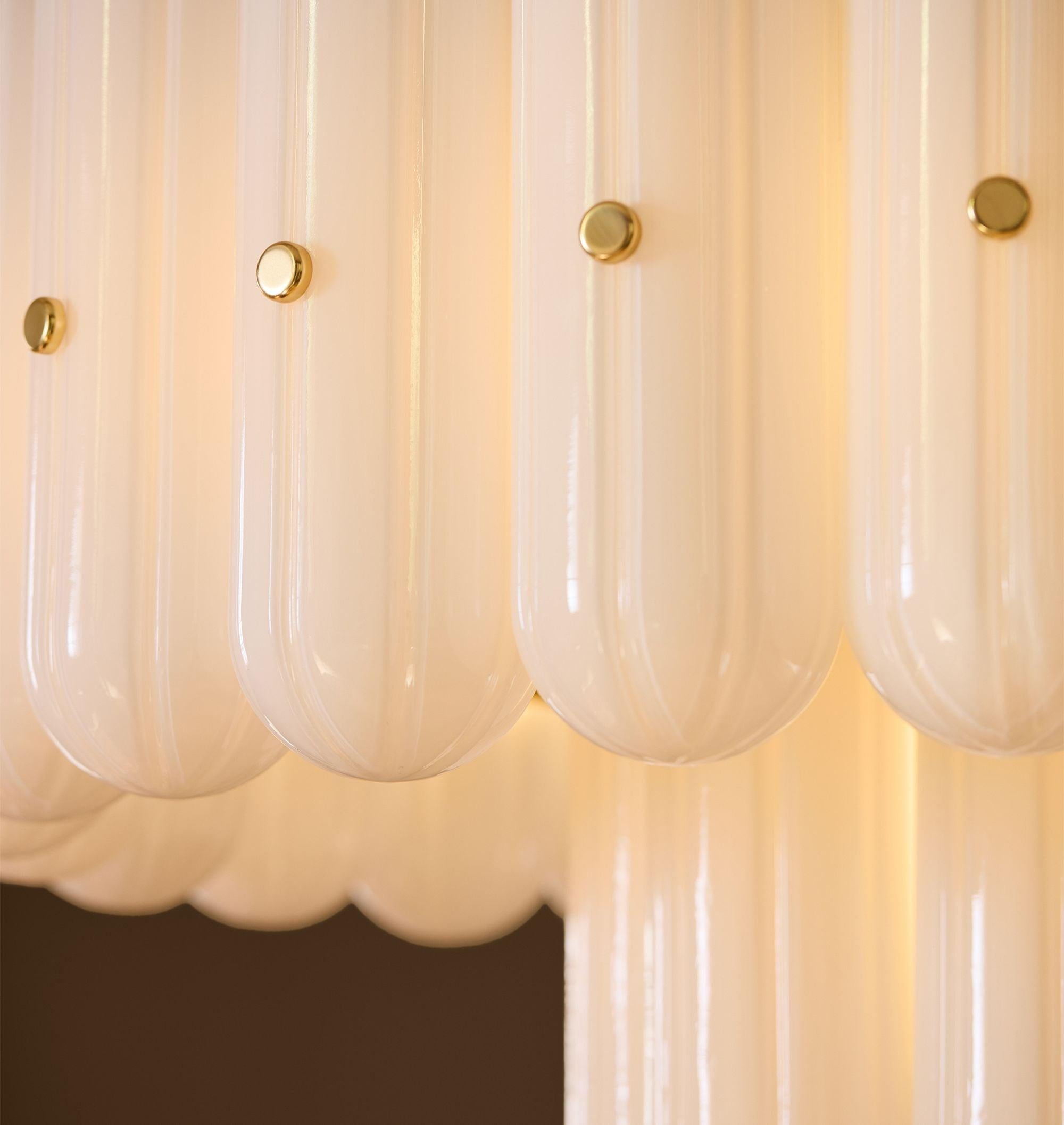 Lorna LED Double Tier Chandelier 25" 35" 46"-Chandelier-Blushlighting-Blushlighting