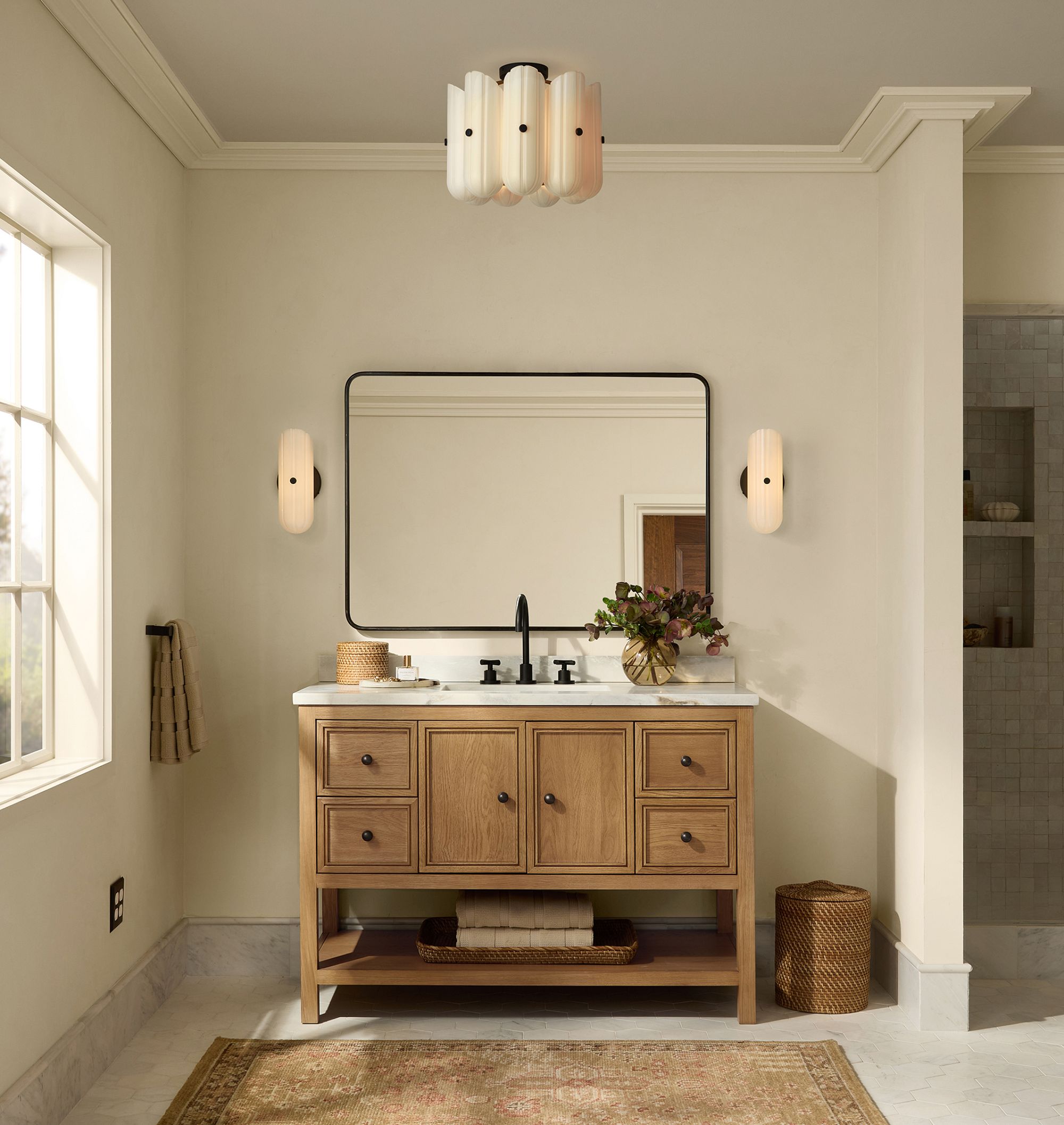 Lorna LED Flush Mount 16" - BronzeBlushlighting