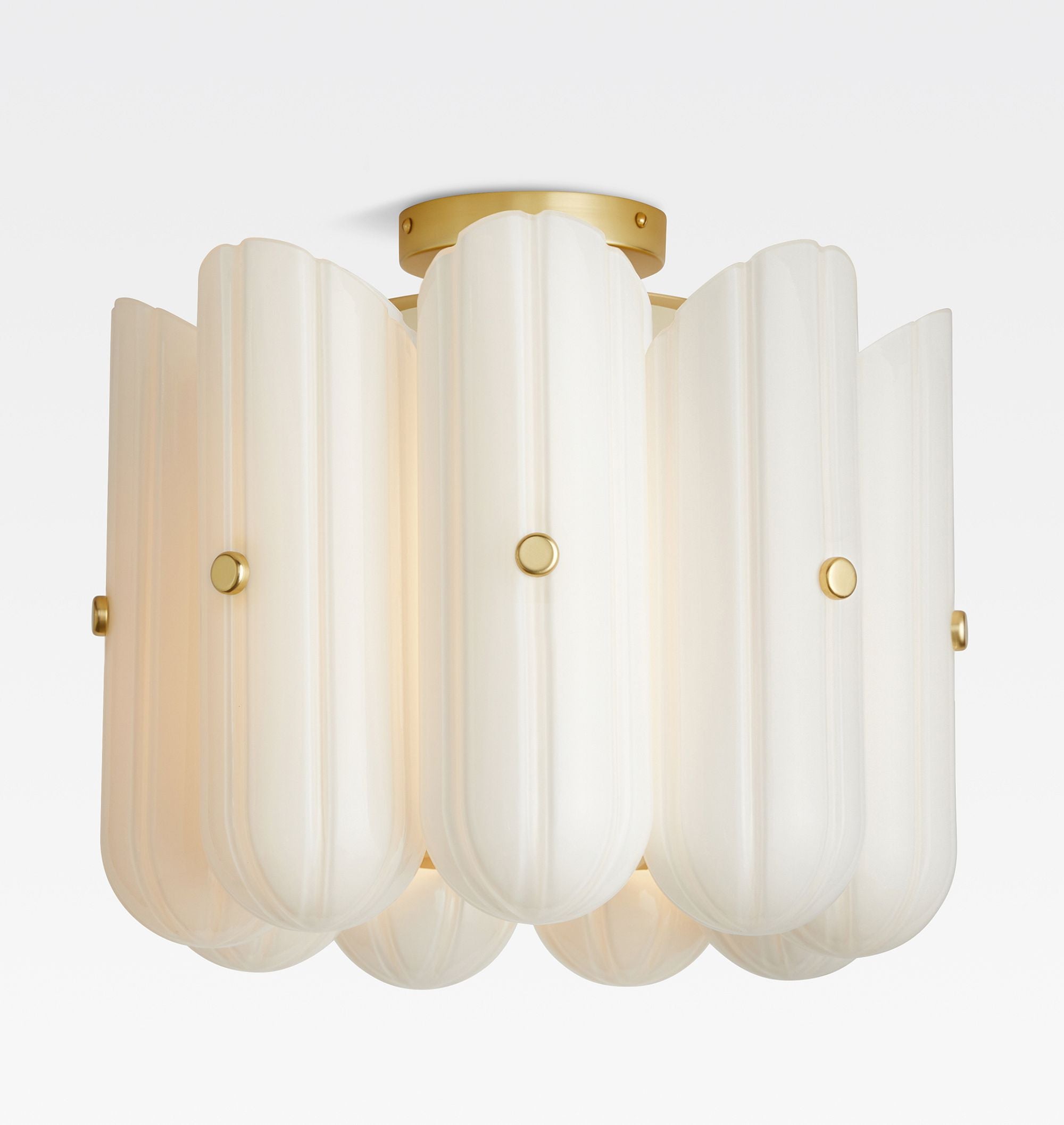 Lorna LED Flush Mount 16" - Aged BrassBlushlighting