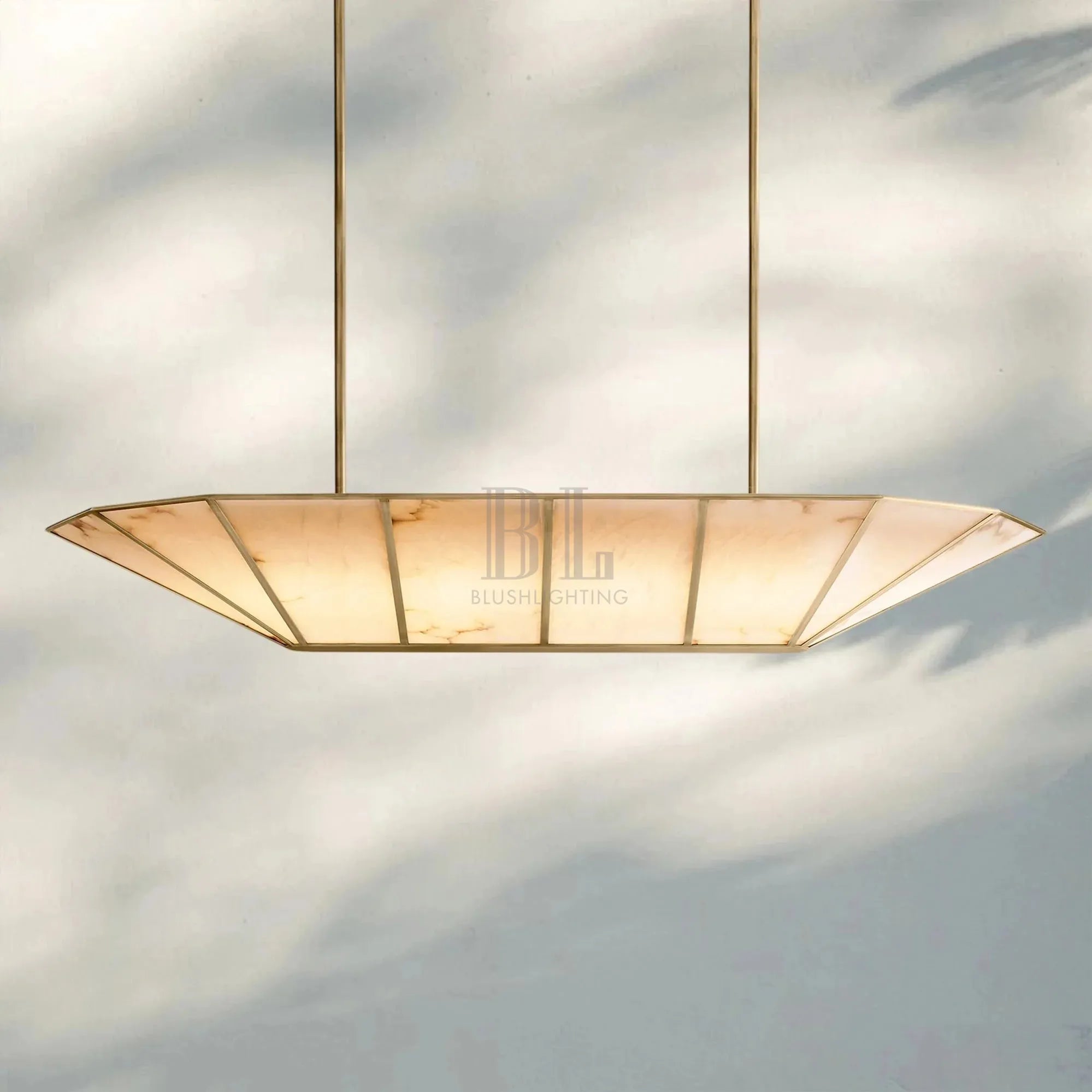 Lucette Linear Chandelier 52" 74" - Blushlighting