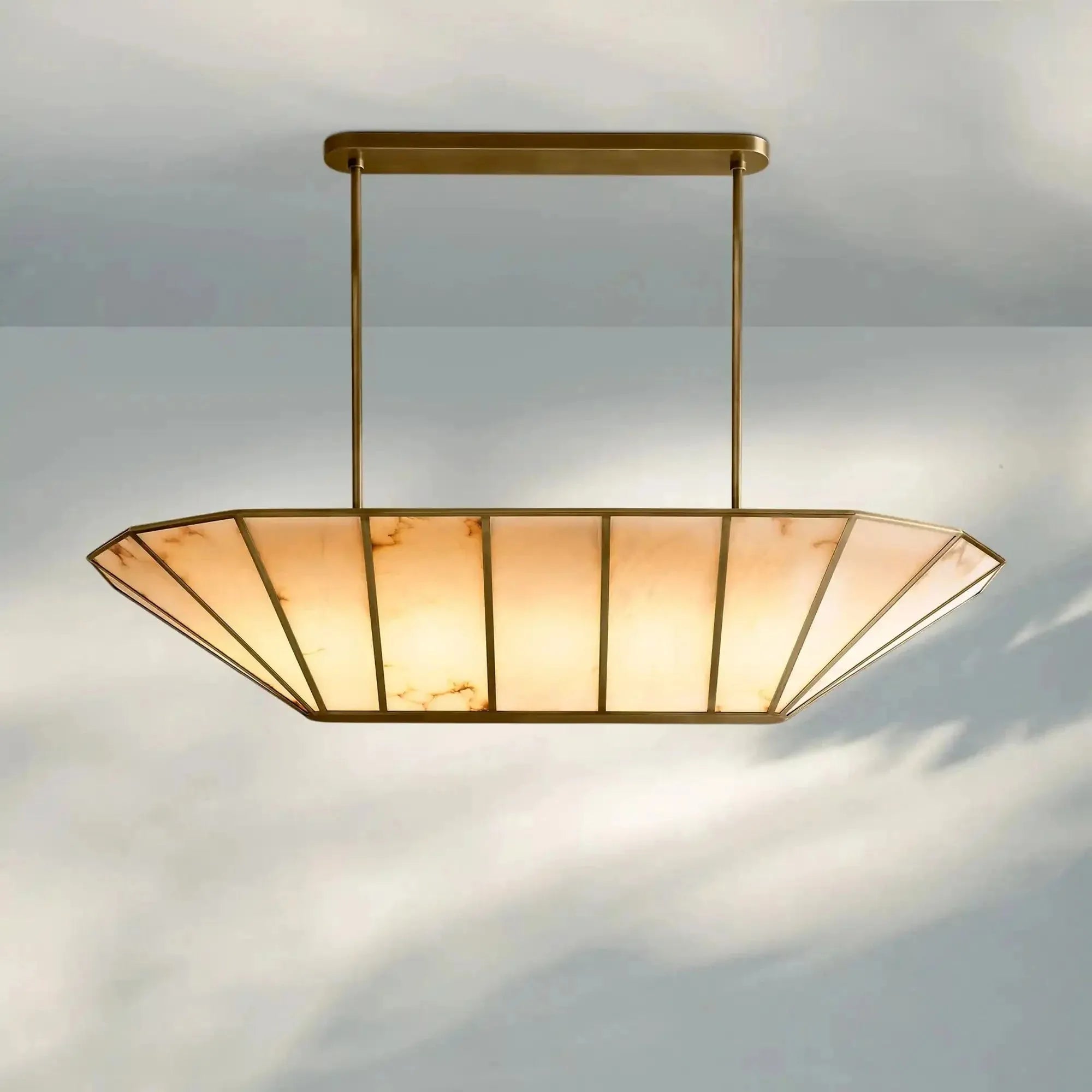 Lucette Linear Chandelier 52" 74" - Blushlighting