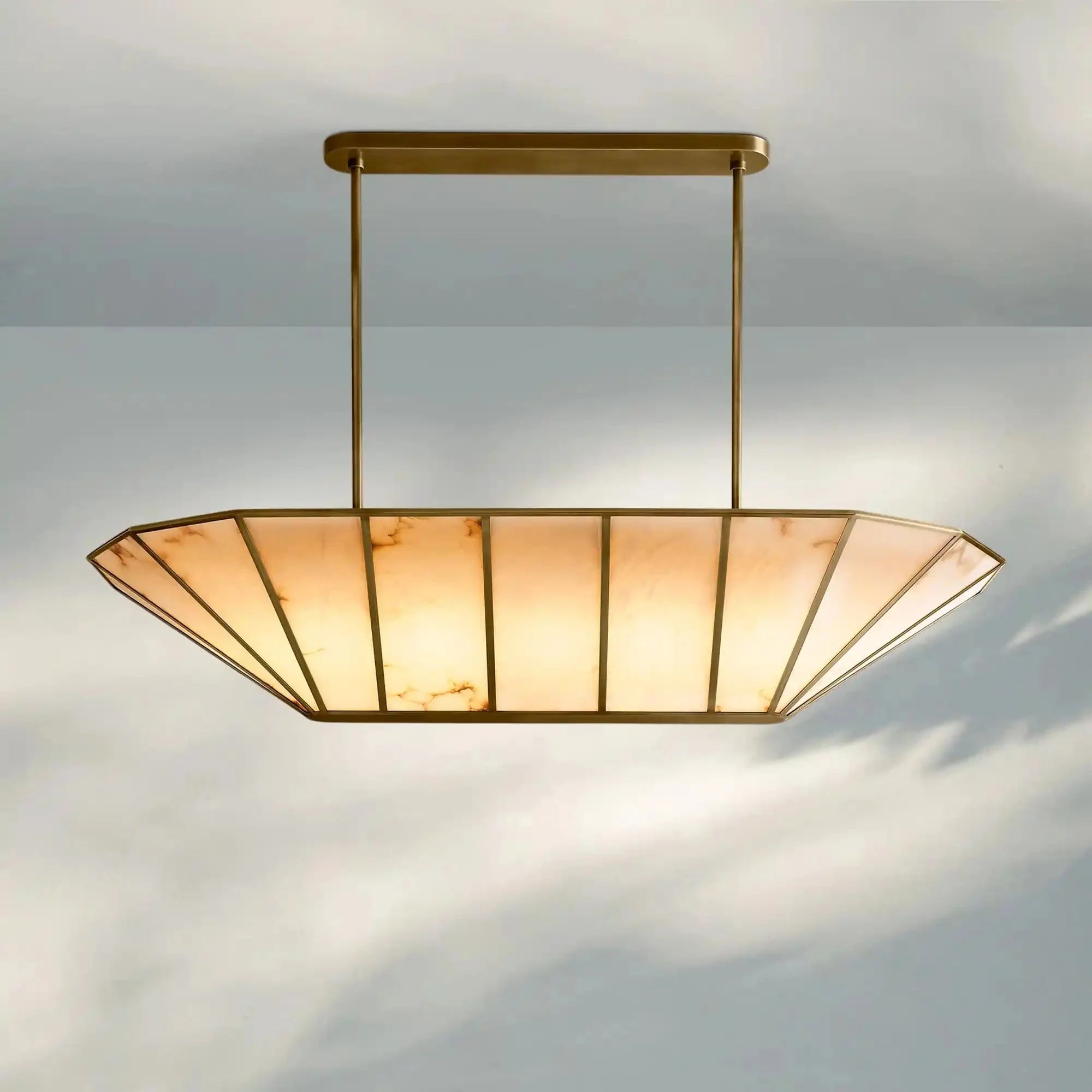 Lucette Linear Chandelier 52" 74" - Blushlighting