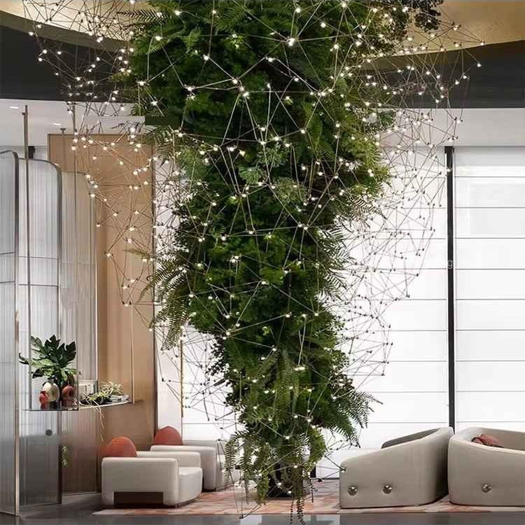 Lucia Tree Branch Chandelier for Foyer - Deep Golden BrownBlushlighting