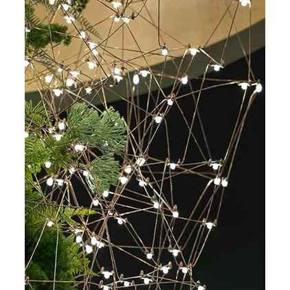 Lucia Tree Branch Chandelier for Foyer - Deep Golden BrownBlushlighting