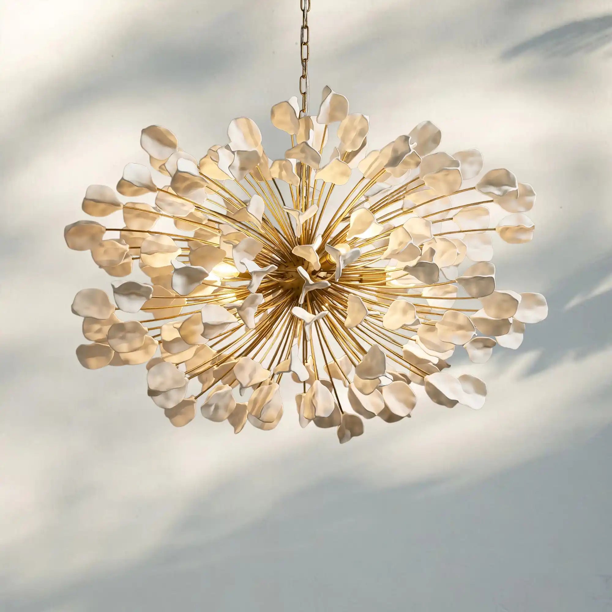 Lunaria Chandelier-BRASS / IVORY-Blushlighting