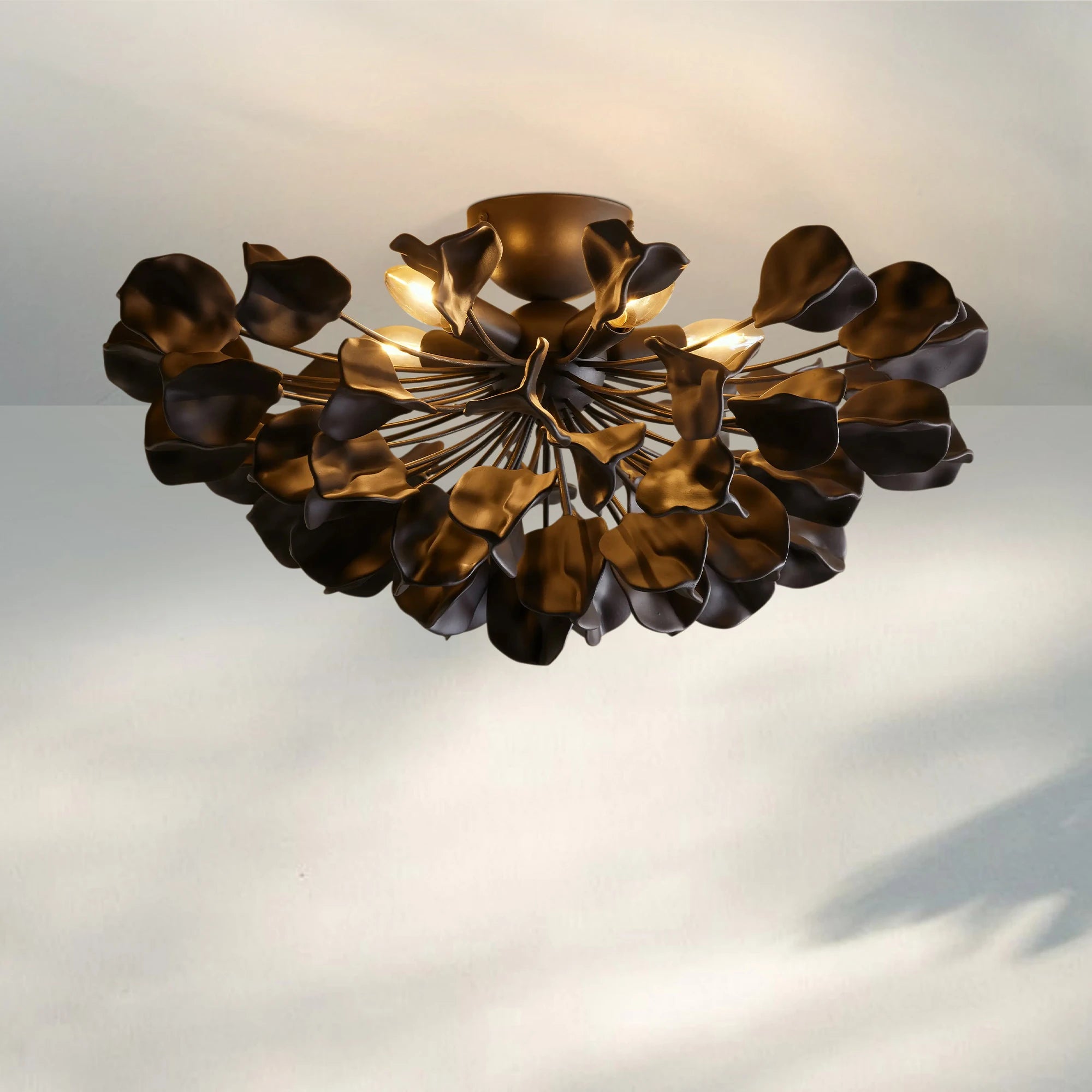 Lunaria Flush Mount-Bronze / Ebony-Blushlighting