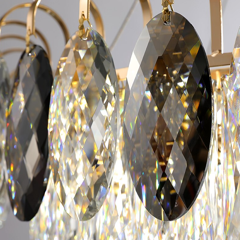 Luxurious K9 Crystal Chandelier Modern Ceiling Light Fixtures Set for Living Room/Dining Room-Chandeliers-Blushlighting-Blushlighting
