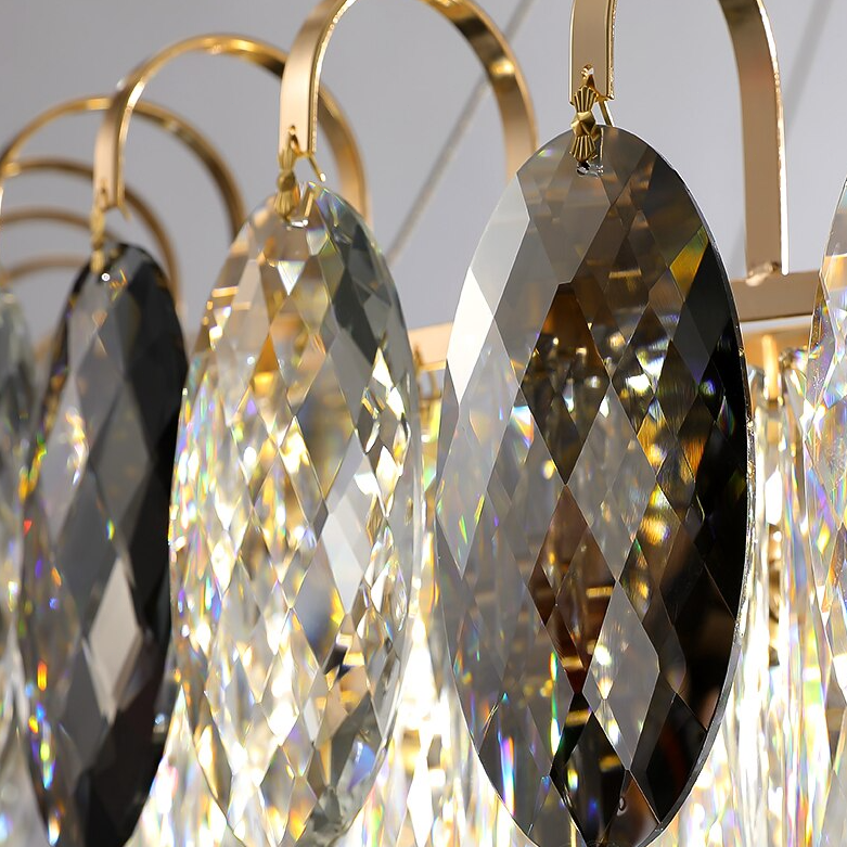 Luxurious K9 Crystal Chandelier Modern Ceiling Light Fixtures Set for Living Room/Dining Room-Chandeliers-Blushlighting-Blushlighting