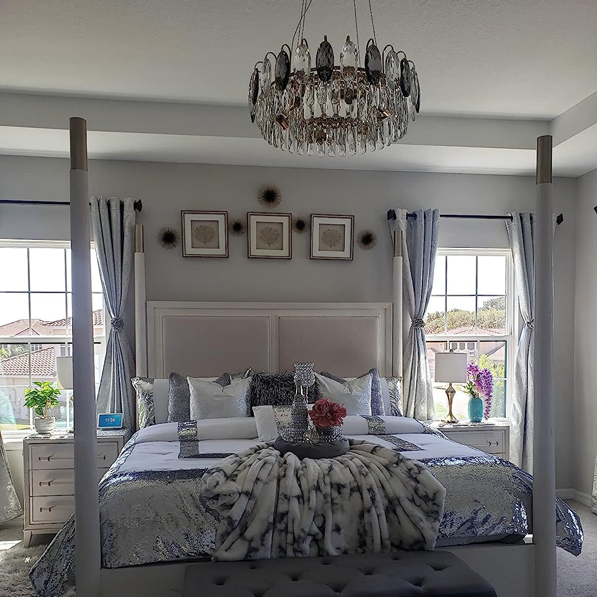 Luxurious K9 Crystal Chandelier Modern Ceiling Light Fixtures Set for Living Room/Dining Room-Chandeliers-Blushlighting-Blushlighting