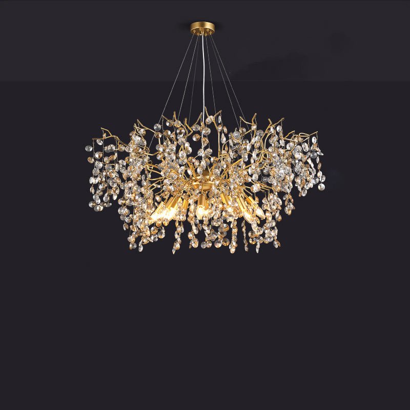 Luxury Crystal Branch Chandelier 39.4"D - Blushlighting