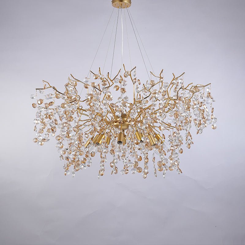 Luxury Crystal Branch Chandelier 39.4"D - Blushlighting
