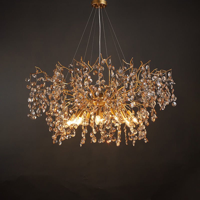 Luxury Crystal Branch Chandelier 39.4"D - Blushlighting