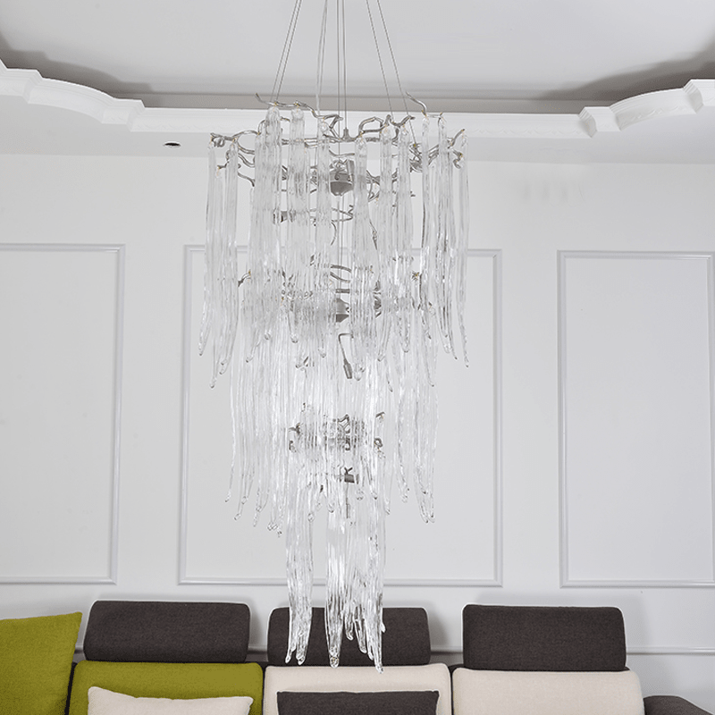 Luxury Crystal Branch Chandelier For Staircase - 19.69" diamBlushlighting