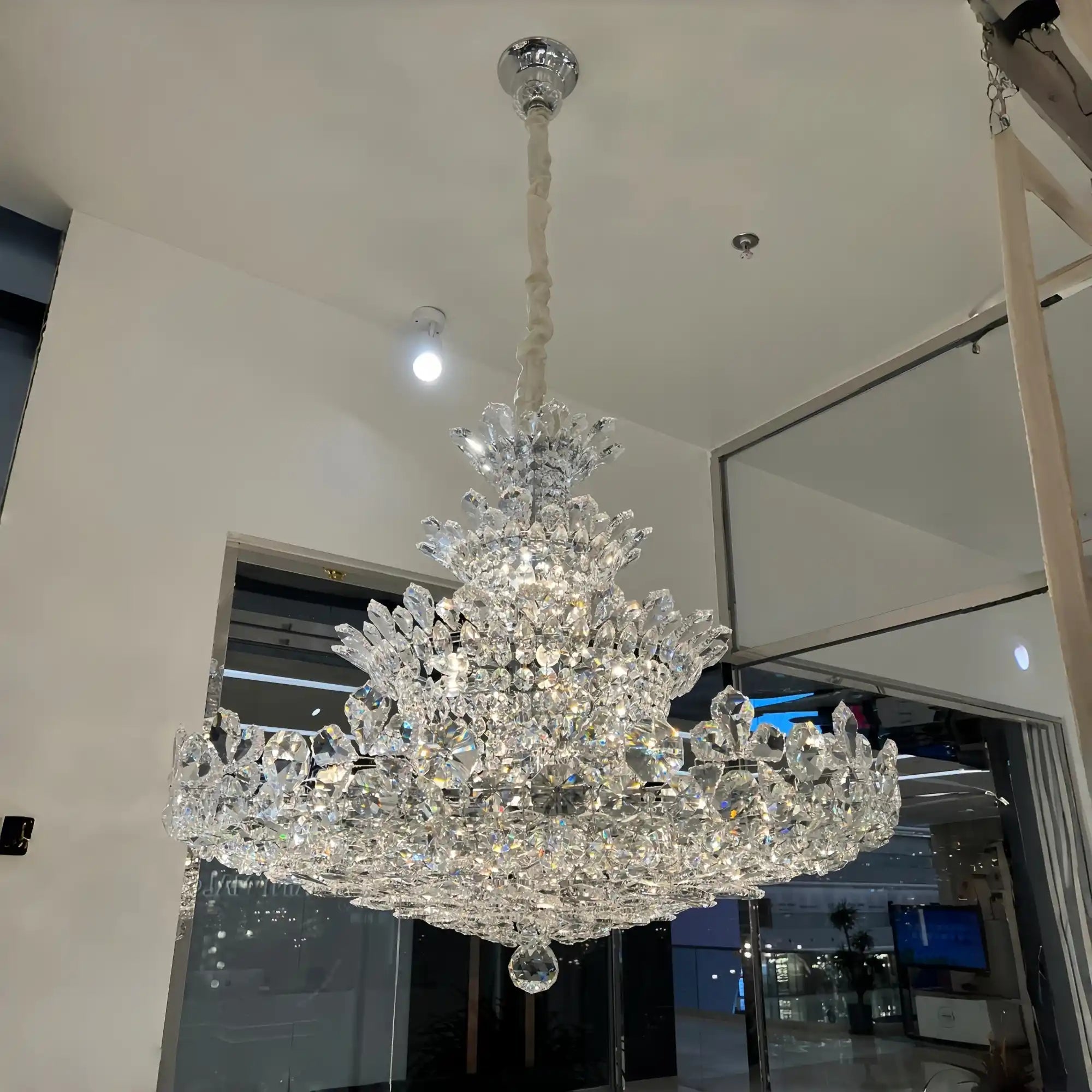 Luxury Empire Floral Crystal Chandelier - D47.2"*H40.1"/73kgWarm LightBlushlighting