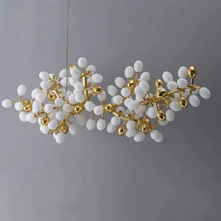 Luxury Escamoles Modern Linear Grape Chandelier-Blushlighting