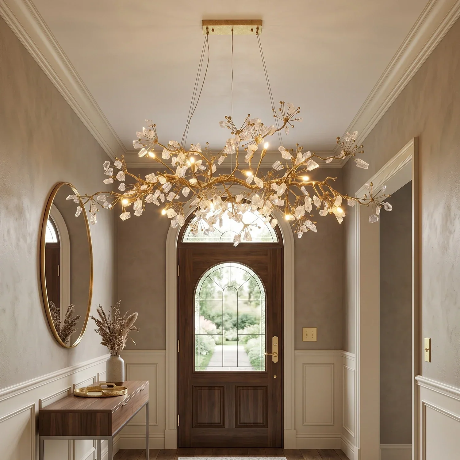 Luxury Glass Bloom Branch Chandelier by Blushlighting