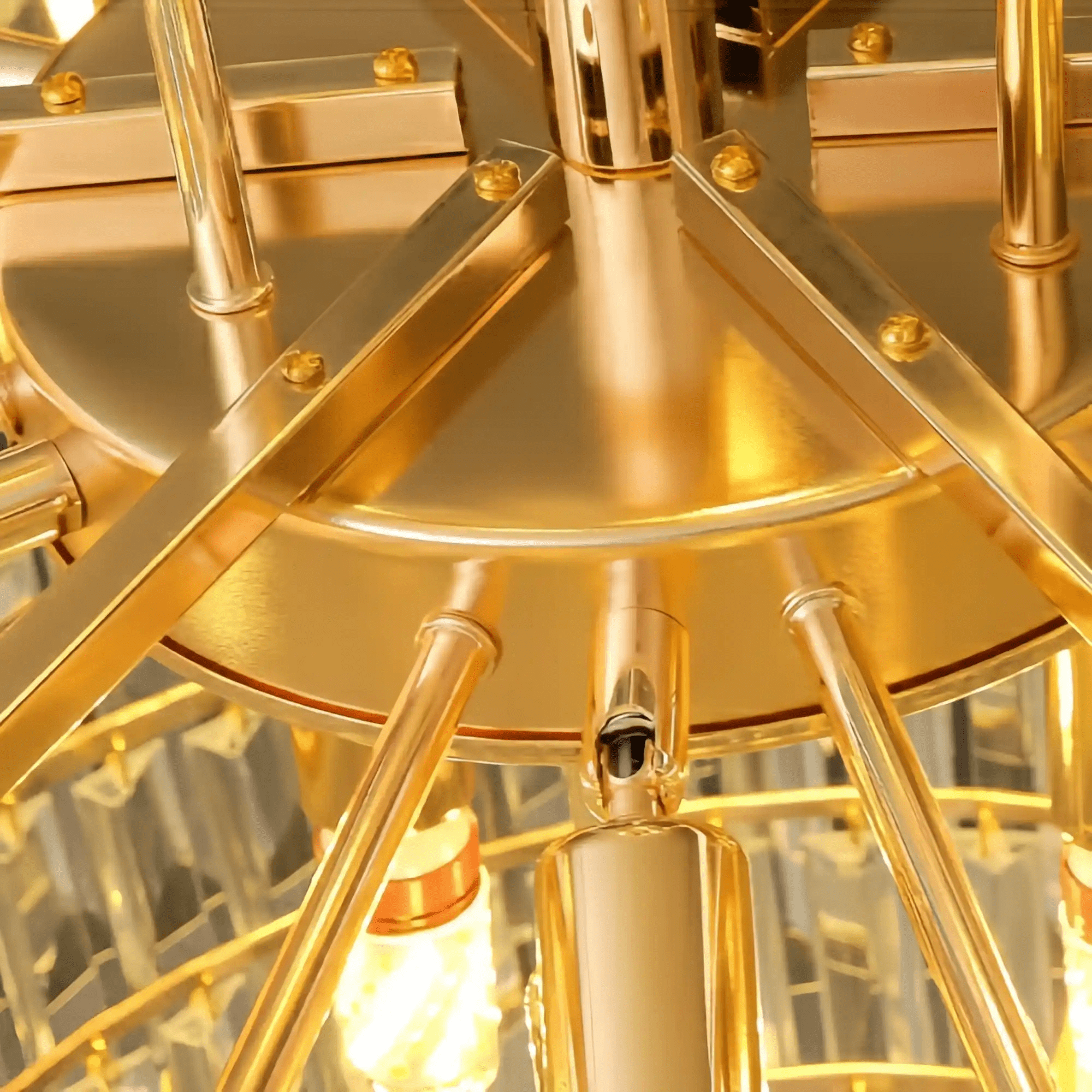 Luxury Hotel Hallway Ceiling Lighting Fixture Large Round Crystal Chandelier - Blushlighting