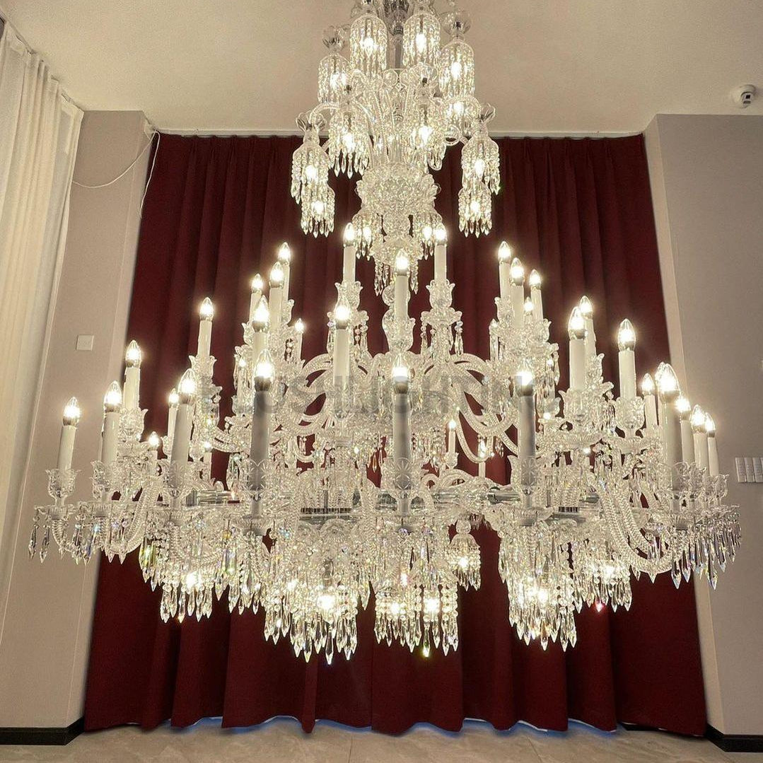 Luxury Large Multi Candles Chandelier Islam Crystal Ceiling Lighting Fixture For Living Room/ Hall Decoration-Chandeliers-Blushlighting-Blushlighting