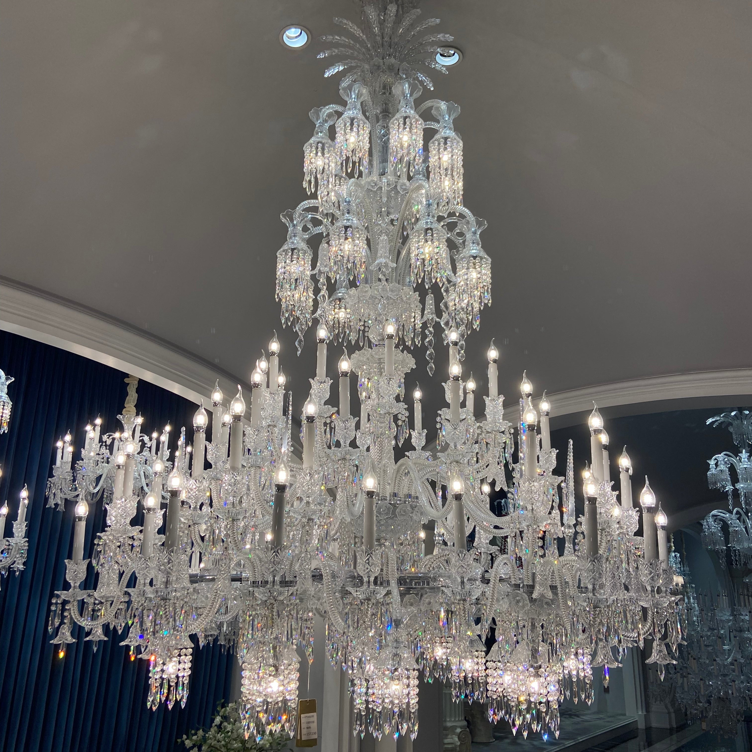 Luxury Large Multi Candles Chandelier Islam Crystal Ceiling Lighting Fixture For Living Room/ Hall Decoration-Chandeliers-Blushlighting-Blushlighting
